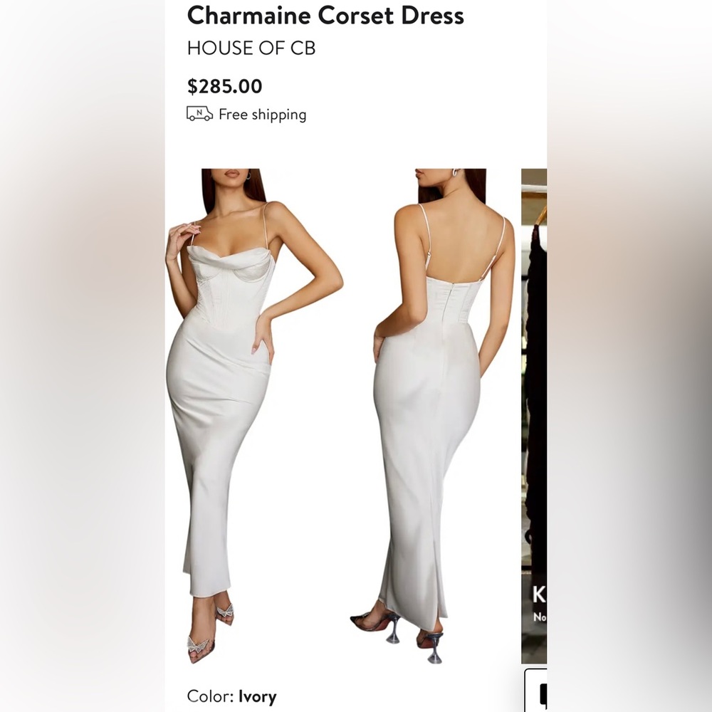 House of CB Charmaine Corset Dress NWT!